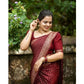 Gorgeous Women's Silk Printed Saree With Blouse Piece