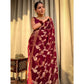 Voguish Women's Silk Printed Saree With Blouse Piece