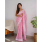 Alluring Women's Cotton Printed Saree With Blouse Piece