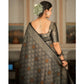 Elegant Women's Silk Printed Saree With Blouse Piece