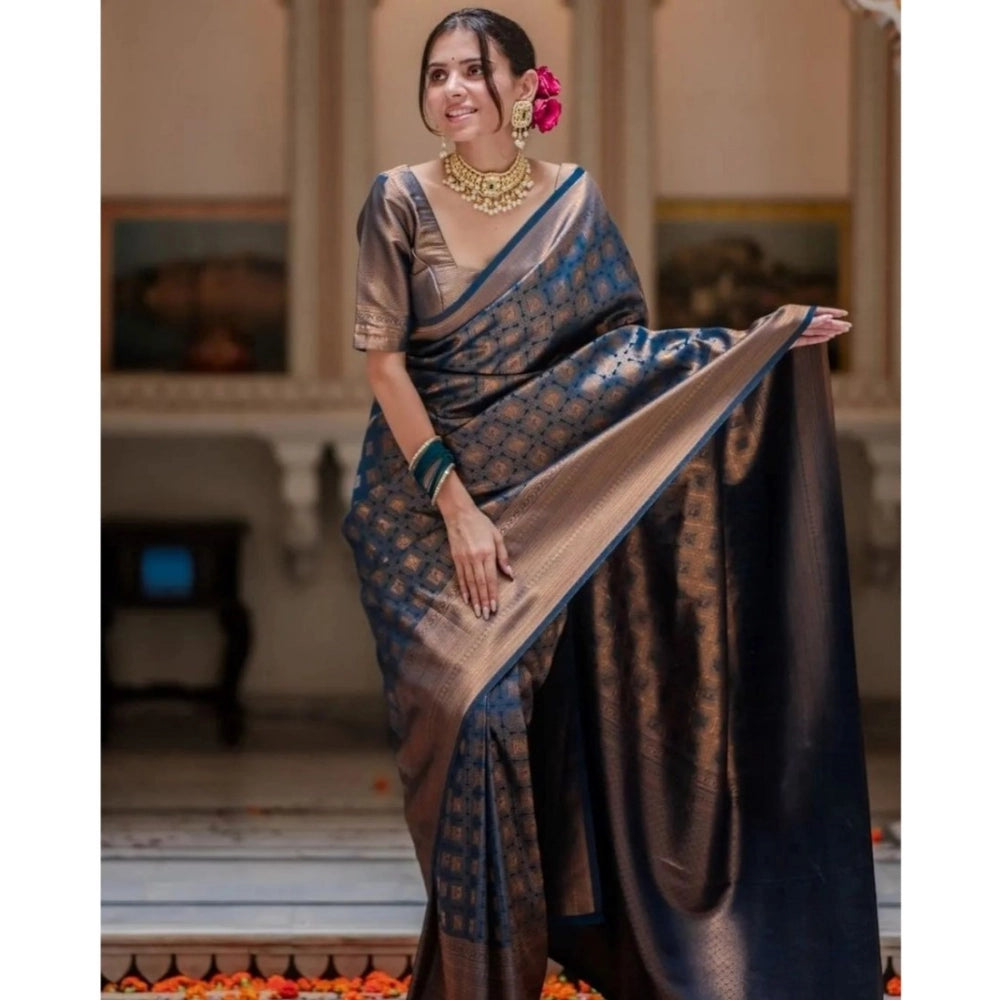 Versatile Women's Silk Printed Saree With Blouse Piece
