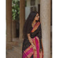 Ravishing Women's Silk Printed Saree With Blouse Piece