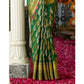 Ravishing Women's Silk Printed Saree With Blouse Piece