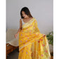 Alluring Women's Cotton Printed Saree With Blouse Piece