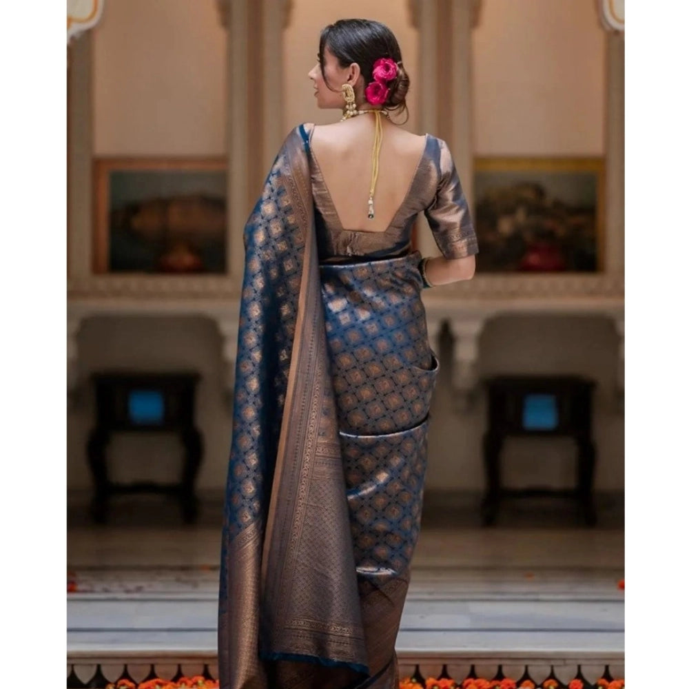 Versatile Women's Silk Printed Saree With Blouse Piece