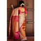 Magnificent Women's Silk Printed Saree With Blouse Piece