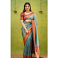 Magnificent Women's Silk Printed Saree With Blouse Piece