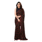 Amazing Women's Small Lace Georgette Printed Ready to Wear Saree With Blouse Piece