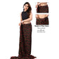 Amazing Women's Small Lace Georgette Printed Ready to Wear Saree With Blouse Piece