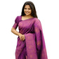 Gorgeous Women's Silk Printed Saree With Blouse Piece
