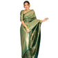 Elegant Women's Silk Printed Saree With Blouse Piece