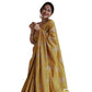 Elegant Women's Silk Printed Saree With Blouse Piece