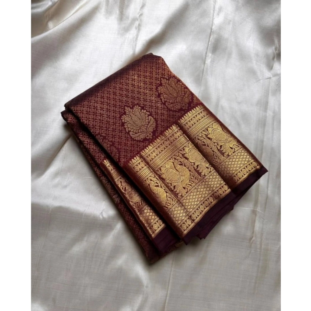 Fancy Women's Silk Printed Saree With Blouse Piece