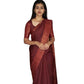 Voguish Women's Silk Printed Saree With Blouse Piece