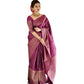 Elegant Women's Silk Printed Saree With Blouse Piece