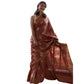 Elegant Women's Silk Printed Saree With Blouse Piece
