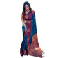 Lovely Women's Silk Printed Saree With Blouse Piece