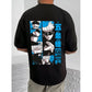 Men's Casual Cotton Blend Printed Round Neck Half Sleeve T Shirt