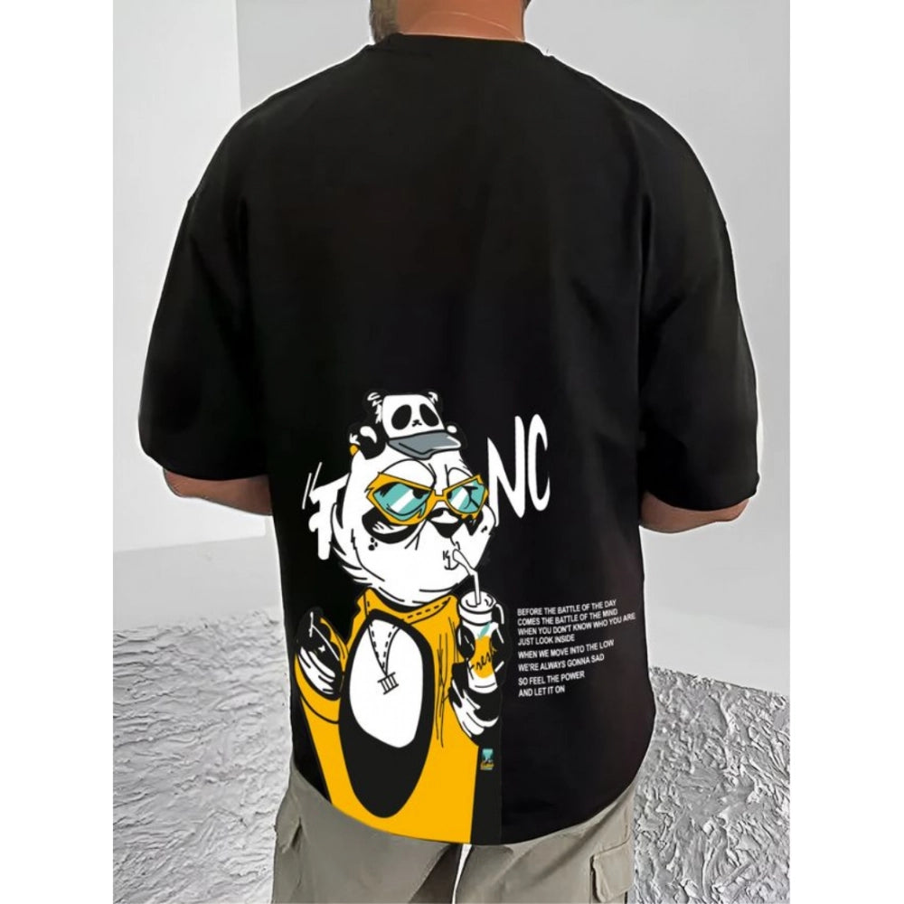 Incredible Men's Casual Cotton Blend Printed Round Neck Half Sleeve T Shirt