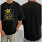 Men's Casual Cotton Blend Printed Round Neck Half Sleeve T Shirt