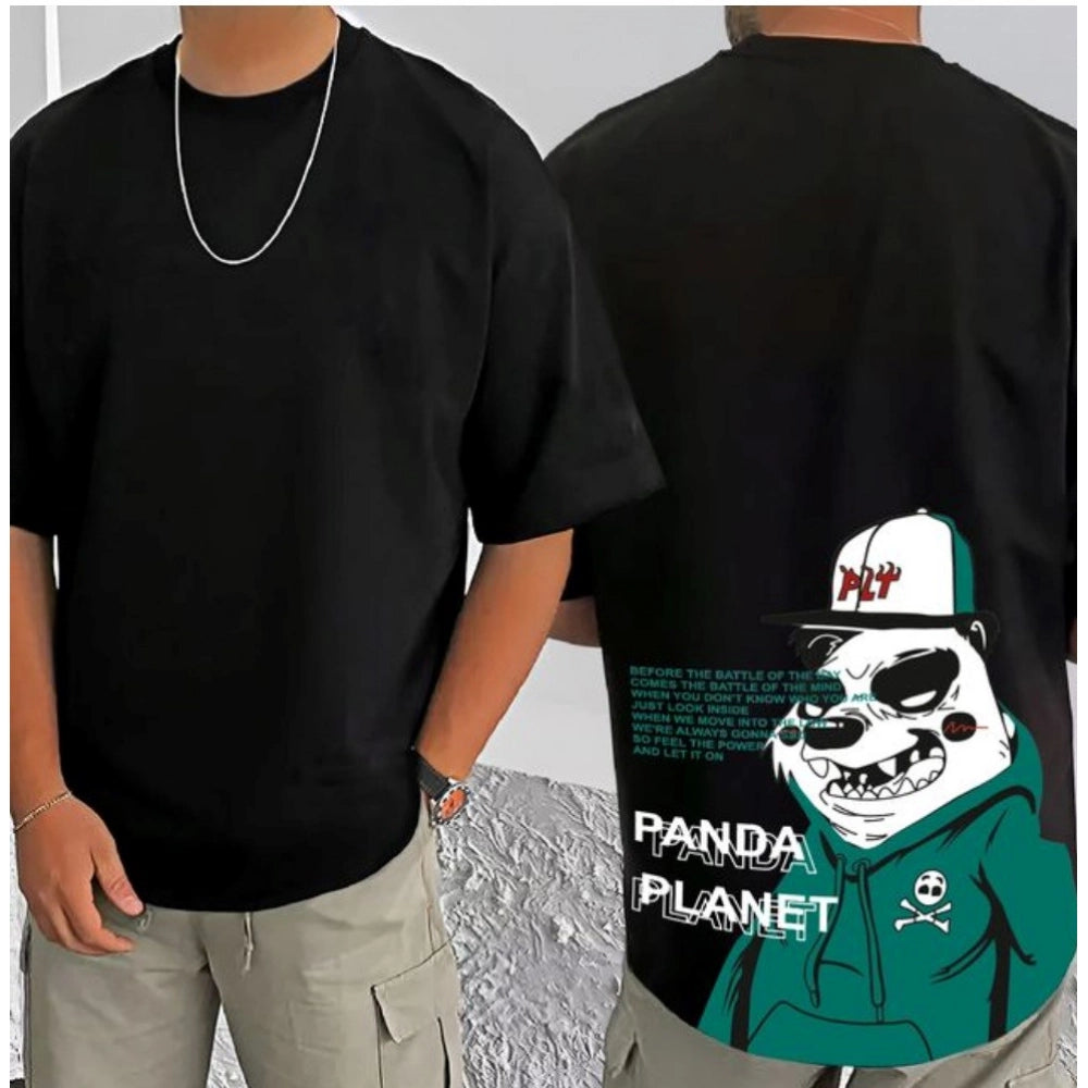 Incredible Men's Casual Cotton Blend Printed Round Neck Half Sleeve T Shirt