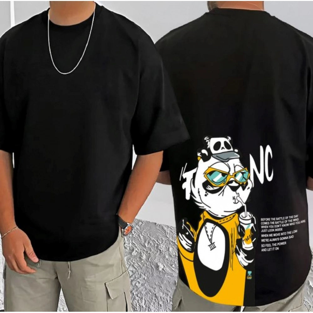 Incredible Men's Casual Cotton Blend Printed Round Neck Half Sleeve T Shirt