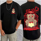 Men's Casual Cotton Blend Printed Round Neck Half Sleeve T Shirt