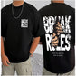 Men's Casual Cotton Blend Printed Round Neck Half Sleeve T Shirt