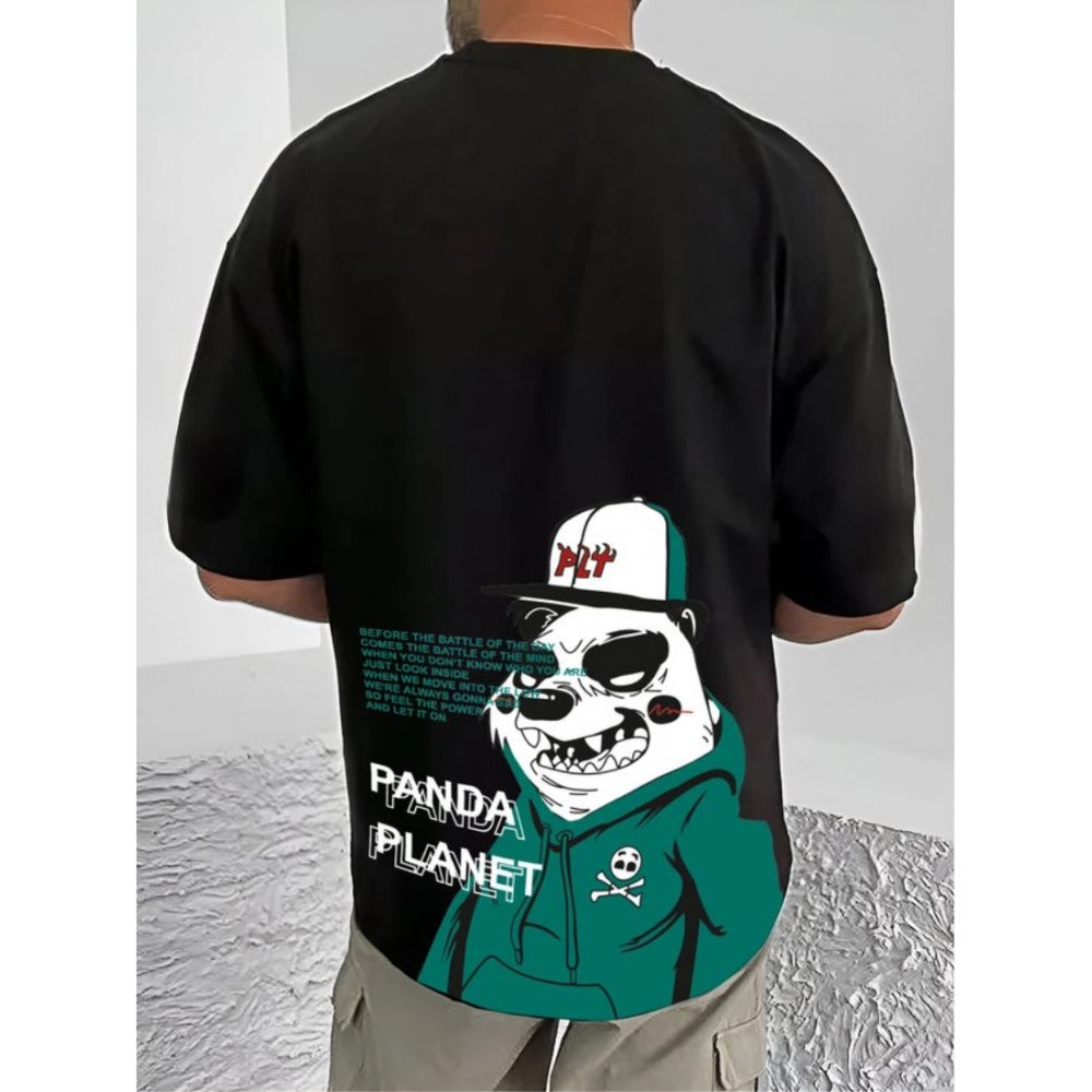 Incredible Men's Casual Cotton Blend Printed Round Neck Half Sleeve T Shirt