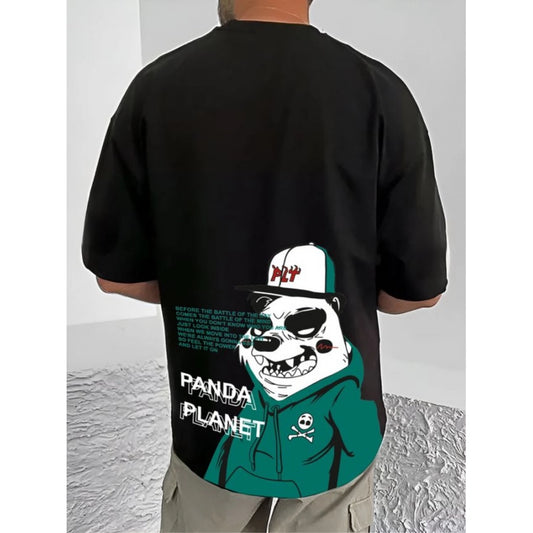 Incredible Men's Casual Cotton Blend Printed Round Neck Half Sleeve T Shirt