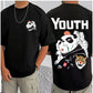 Men's Casual Cotton Blend Printed Round Neck Half Sleeve T Shirt
