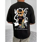 Men's Casual Cotton Blend Printed Round Neck Half Sleeve T Shirt