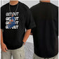 Men's Casual Cotton Blend Printed Round Neck Half Sleeve T Shirt
