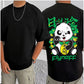 Men's Casual Cotton Blend Printed Round Neck Half Sleeve T Shirt