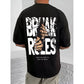 Men's Casual Cotton Blend Printed Round Neck Half Sleeve T Shirt
