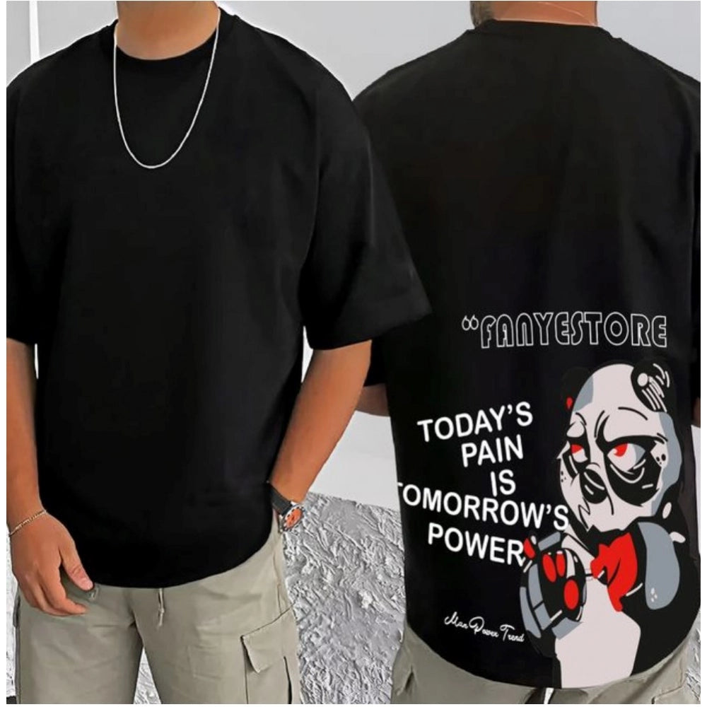 Incredible Men's Casual Cotton Blend Printed Round Neck Half Sleeve T Shirt