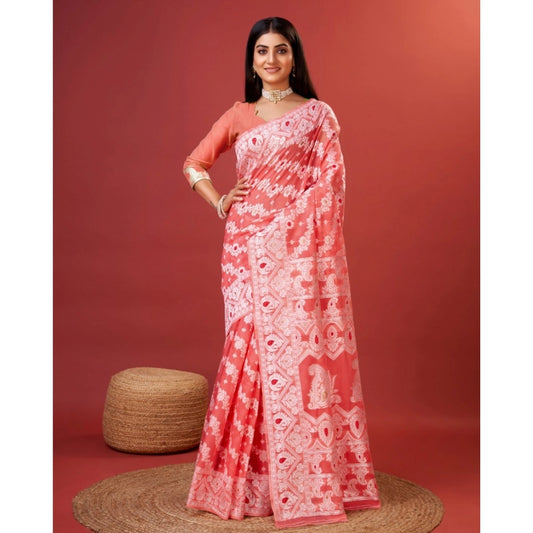 Wonderful Women's Cotton Silk Printed Saree With Blouse Piece