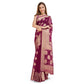 Trendy Women's Soft Organza Silk Weaving Design Saree With Blouse Piece