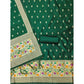 Graceful Women's Banarasi Silk Printed Unstitched Salwar Suit Material With Dupatta