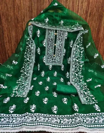 Stylish Shantoon Embroidered Salwar Suit Dress Material