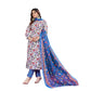 Voguish Women's Cotton Blend Printed Kurti With Pant Dupatta Set