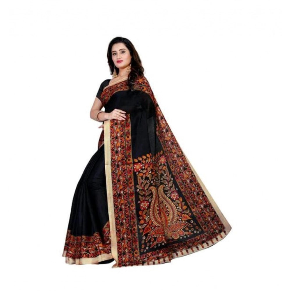 Modern Women's Georgette Printed Saree With Blouse Piece