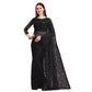 Contemporary Women's Net Self Design Saree With Blouse Piece