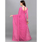Contemporary Women's Net Self Design Saree With Blouse Piece