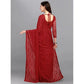 Contemporary Women's Net Self Design Saree With Blouse Piece