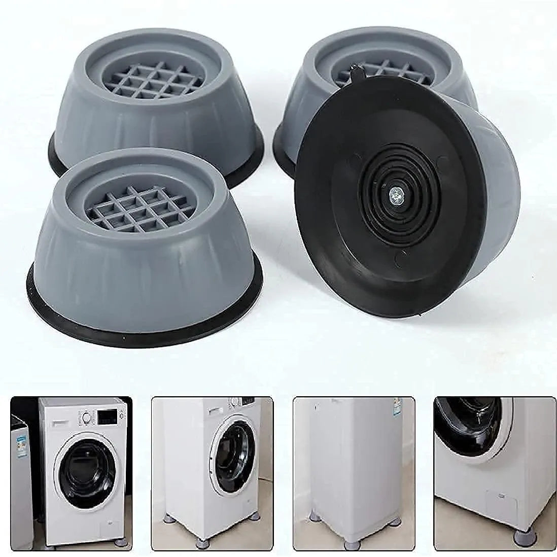 Anti Vibration Shock Proof Pads For Washing Machine - 4 Pcs