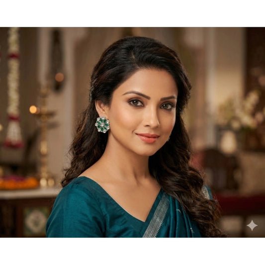 Dashing Women's Zinc Alloy Gold Plated Stud Earrings