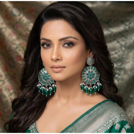 Modish Women's Zinc Alloy Gold Plated Chandbali Earrings