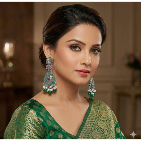 Modish Women's Zinc Alloy Gold Plated Chandbali Earrings