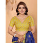 Designer Women's Linen Cotton Printed Saree With Blouse Piece